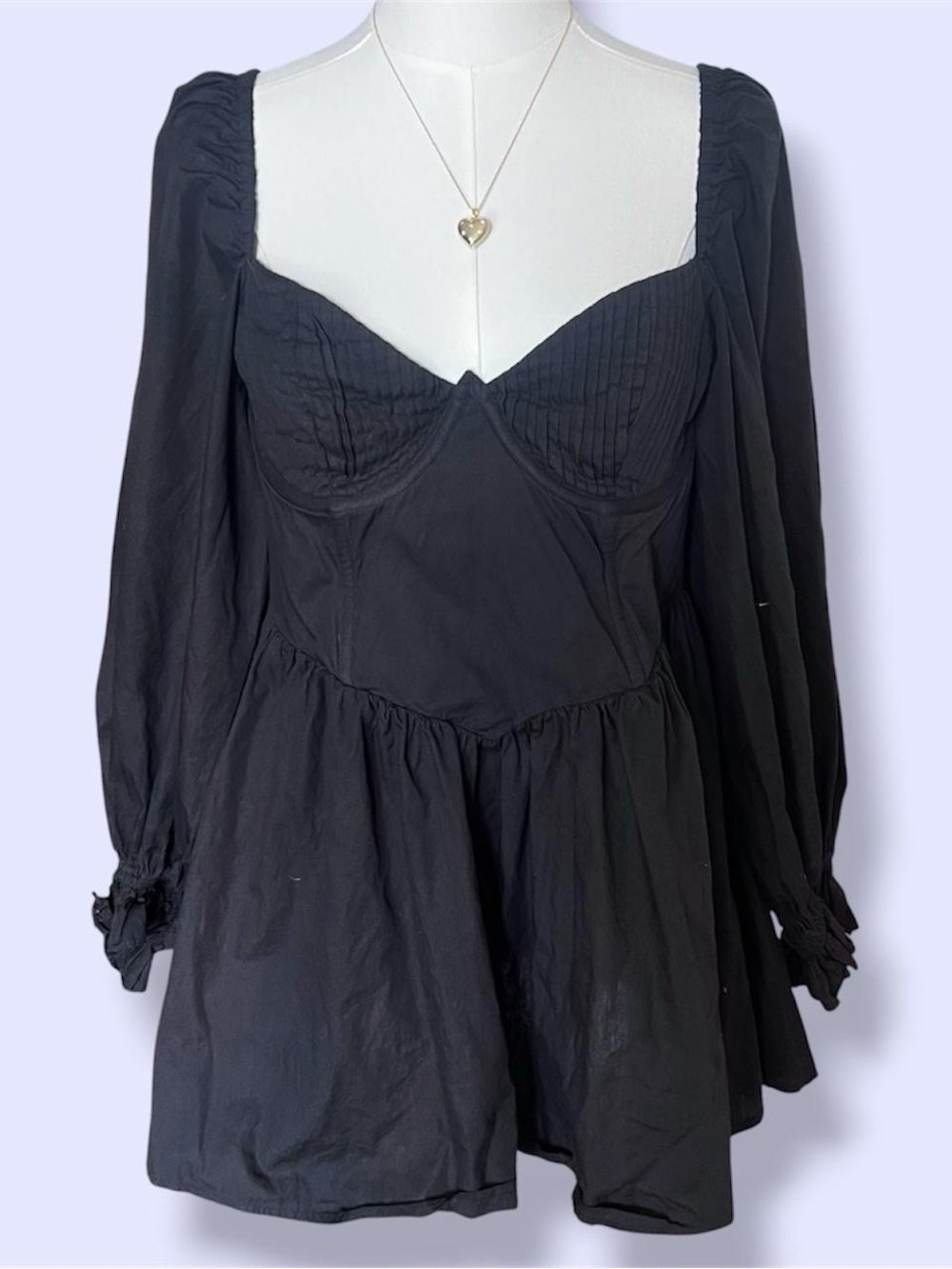 For Love and Lemons Ruth Black Corset Mini Dress 🖤